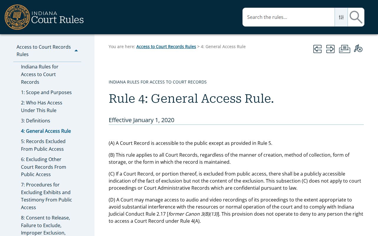 Sullivan County civil court docket general access rule