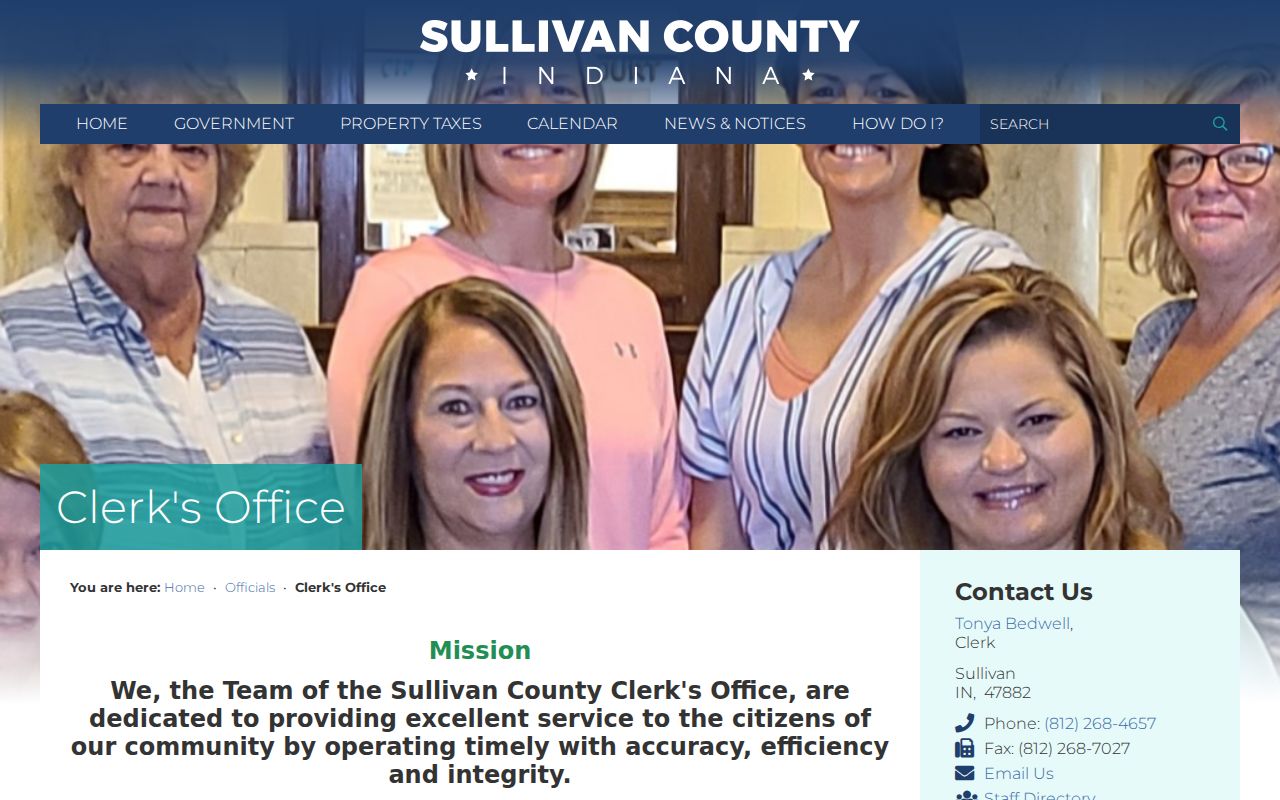 Sullivan County Clerk docket services