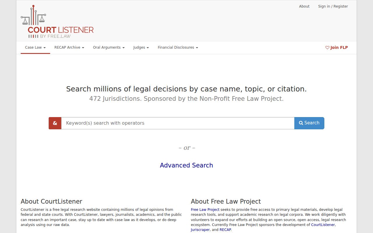 Hymera federal court record research with CourtListener and RECAP