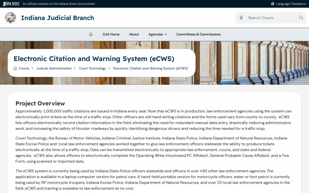 Sullivan County traffic court electronic citation system